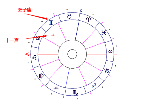 双子座落在第十一宫-十大行星落11宫解读