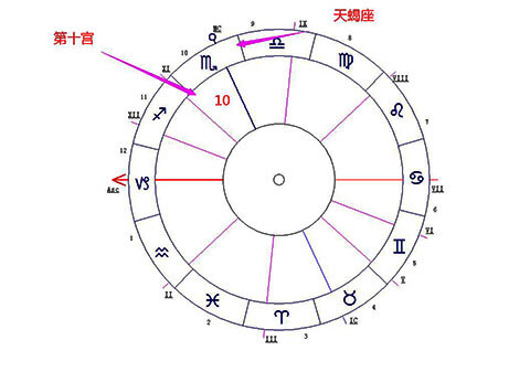 天蝎座落在第十宫-十大行星落10宫解读